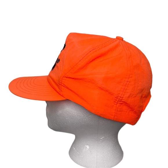 Vintage Neon Orange Miller Light Beer Snapback Hat One Size - Picture 2 of 6